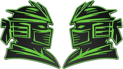 Samurai Emblem, Custom 3D Car Badge – Universal Exterior Accessories for Car, Truck, SUV, Motorcycle (Set of 2) (Purple) in Saudi Arabia