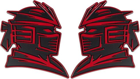 Samurai Emblem, Custom 3D Car Badge – Universal Exterior Accessories for Car, Truck, SUV, Motorcycle (Set of 2) (Purple) in Saudi Arabia