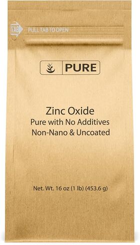 Pure Original Ingredients Zinc Oxide, Eco-Friendly Packaging, Non-Nano (1 Pound) in Kuwait