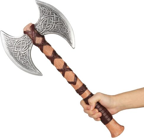 Viking Axe Props - 17 inches, Plastic Viking Fake Axe Accessories, Halloween Costume Props in Kuwait