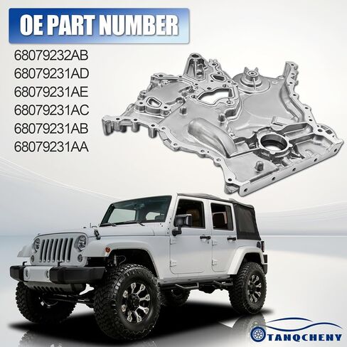 68079232AB Timing Chain Cover Compatible with Jeep Wrangler 3.6L 2012 2013 2014 2015 2016 2017 2018 68079231AD 68079231AE 68079231AC 68079231AB 68079231AA in Kuwait
