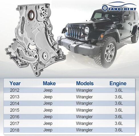 68079232AB Timing Chain Cover Compatible with Jeep Wrangler 3.6L 2012 2013 2014 2015 2016 2017 2018 68079231AD 68079231AE 68079231AC 68079231AB 68079231AA in Kuwait