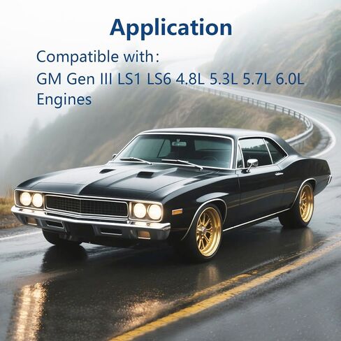 LS Front Timing Cover with Gasket Kit Compatible with GM Gen III LS1 LS6 4.8L 5.3L 5.7L 6.0L Engines in Kuwait