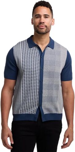 Paul Fredrick Men's Cotton Button Front Polo in Kuwait