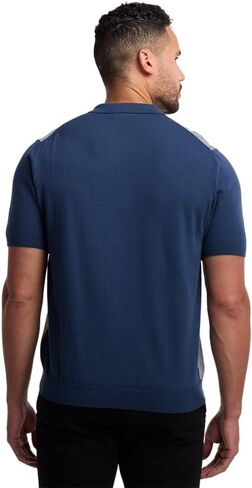 Paul Fredrick Men's Cotton Button Front Polo in Kuwait