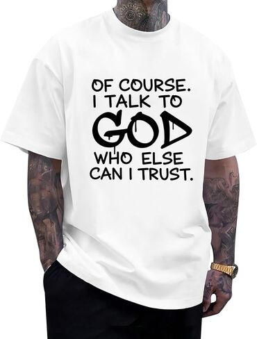 قمصان KESIHAN المسيحية للرجال من Jesus Fear God Faith Graphic تي شيرت هدية دينية in Kuwait