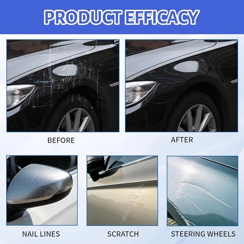 Magic Car Scratch Removal Pen, All Cars Magic Pen for Car Scratches, Quick Fix for Minor Paint Damage, 2 Pens with Sponge and Towel, 4-Piece Car Scratch Remover Kit in Kuwait