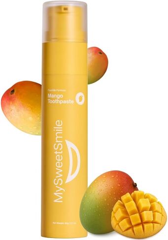 MySweetSmile Strawberry Flavoured Toothpaste - Advanced Fluoride Formula - Deep Cleaning - Cavity Protection - Succulent Strawberry Flavour - 60g in Saudi Arabia