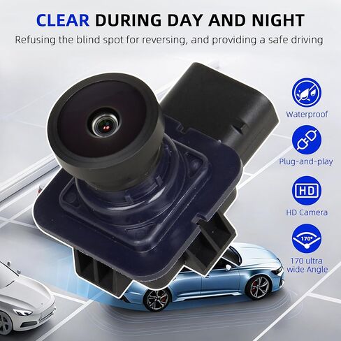 Rear View Backup Camera BT4Z-19G490-B Compatible with Ford Edge 2011-2015, Lincoln MKX 2011-2013 Reverse Parking Assist Camera Replace OE FL1T-19G490-AC DT4Z-19G490-B in Kuwait