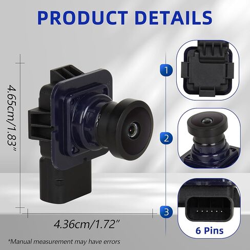 Rear View Backup Camera BT4Z-19G490-B Compatible with Ford Edge 2011-2015, Lincoln MKX 2011-2013 Reverse Parking Assist Camera Replace OE FL1T-19G490-AC DT4Z-19G490-B in Kuwait