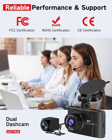 4K Dash Cam الأمامي والخلف من الداخل ، وكاميرا قناة 3 قناة للسيارات ، والتحكم في التطبيق ، والرؤية الليلية ، وشاشة IPS 3 بوصة ، و Wi-Fi مدمجة ، مستشعر G ، وضع وقوف السيارات على مدار 24 ساعة ، تسجيل حلقة ، بطاقة 64 جيجابايت SD ، K02 المحترف in Kuwait