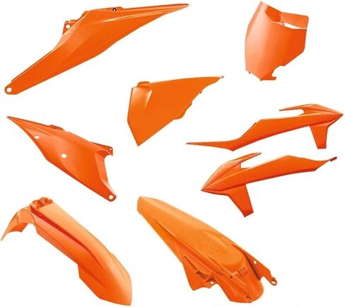 ل KTM SXF XC دراجة نارية مجموعة بلاستيكية كاملة الجسم هدية غطاء خزان درابزين الطين لوحة جانبية لوحة الحرس distintivo (أسود) in Kuwait
