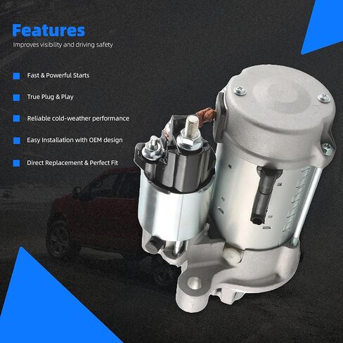 JL3Z-11002-A Starter Motor Fits for Ford F-150 5.0L V8 2018-2020, Fast & Strong Cranking, Plug and Play Direct Bolt-On, 12V 1.4KW, 13-Tooth CW Rotation in Saudi Arabia