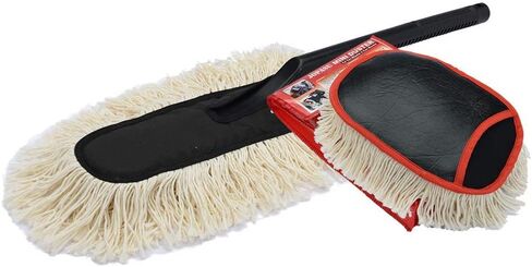 JOPASU Car & Mini Duster Combo – 100% Wax-Treated Cotton for Scratch-Free Cleaning | Regular Duster for Exterior & Mini Duster for Interior | Premium Microfiber, Reusable, Removes Dust & Debris in Saudi Arabia