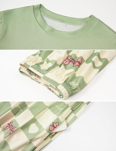 Women's Long Sleeve Pajama Set Cozy Breathable Sleepwear 2-Piece Lounge Outfit in Saudi Arabia