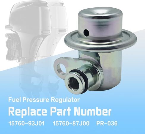 Fuel Pressure Regulator Fit for Suzuki Outboard DF 40/50 DF 60/70 DF 90/115 DF 100/115 DF 140, Replacement for 15760-93J01, 15760-87J00, PR-036 in Kuwait