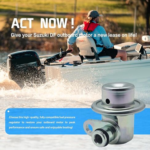 Fuel Pressure Regulator Fit for Suzuki Outboard DF 40/50 DF 60/70 DF 90/115 DF 100/115 DF 140, Replacement for 15760-93J01, 15760-87J00, PR-036 in Kuwait