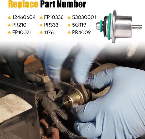 منظم ضغط حقن وقود السيارة لون برونزي مع حلقة معدنية مناسبة لسيارة جيب رانجلر 1991 1992 1993 1994 1995 لسيارة دودج داكوتا استبدال # 12460604 PR210 FP10071 FP10336 PR333 1176 53030001 5G119 in Kuwait