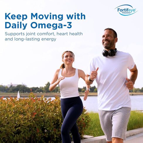 Fortifeye Vitamins Super Omega-3 Max Fish Oil, Lemon Flavor, Natural Triglyceride, 1200 EPA / 900 DHA Per Serv.- 30 Day, 60 Max Softgel Capsules in Kuwait