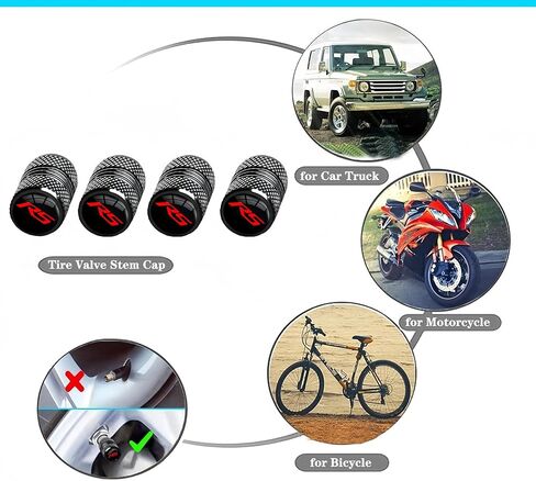 قطعتان لمجموعة إطار لوحة الترخيص المعدنية السوداء RS (تتضمن المكسرات وأغطية الصمامات) نماذج متوافقة مع إكوينوكس ماليبو كامارو ترافيرس بليزر كروز تريل بليزر تراكس (RS) in Kuwait