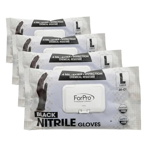 ForPro Professional Collection Unisex Adult Black Color Nitrile in Kuwait