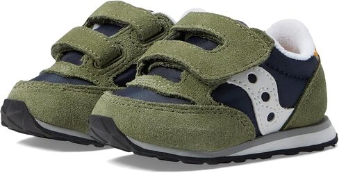 Saucony Jazz Hook & Loop Sneaker (Toddler/Little Kid), Grey/Navy/Green, 7 US Unisex in Kuwait