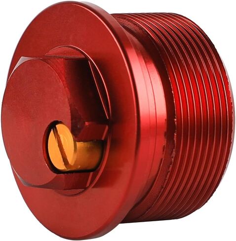 Red Aluminum Front Forks Axle Bolt Nut Cap Compatible with Dirt Pit Bikes Mini Bikes Front Suspension Fork Top Cap 40mm Diameter 22mm Height Offroad Motorcycle Parts & Accessories in Kuwait