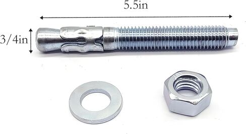 46 PCS Car Lift Install Kit, Leveling Kit for 2 Post Car Lift Installation, 3/4" x 5. 5" Steel Wedge Anchor Bolts, 1/4" 1/8" 1/16" Leveling Shim for Two Post Lift Kit in Kuwait