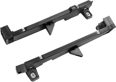Pair Radiator Support Side Bracket Compatible with 2006-2010 Ford Explorer Mercury Mountaineer Replacement for 6L2Z16152AA 6L2Z16153AA FO1225209 FO1225210 Black Plastic 2 Pieces in Kuwait
