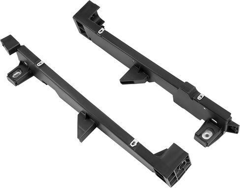 Pair Radiator Support Side Bracket Compatible with 2006-2010 Ford Explorer Mercury Mountaineer Replacement for 6L2Z16152AA 6L2Z16153AA FO1225209 FO1225210 Black Plastic 2 Pieces in Kuwait