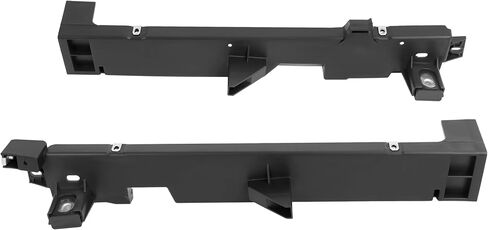 Pair Radiator Support Side Bracket Compatible with 2006-2010 Ford Explorer Mercury Mountaineer Replacement for 6L2Z16152AA 6L2Z16153AA FO1225209 FO1225210 Black Plastic 2 Pieces in Kuwait