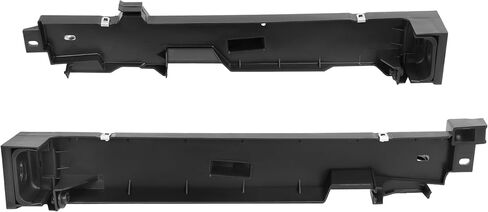 Pair Radiator Support Side Bracket Compatible with 2006-2010 Ford Explorer Mercury Mountaineer Replacement for 6L2Z16152AA 6L2Z16153AA FO1225209 FO1225210 Black Plastic 2 Pieces in Kuwait