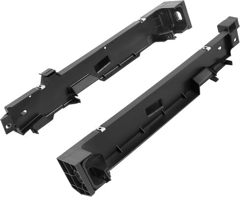 Pair Radiator Support Side Bracket Compatible with 2006-2010 Ford Explorer Mercury Mountaineer Replacement for 6L2Z16152AA 6L2Z16153AA FO1225209 FO1225210 Black Plastic 2 Pieces in Kuwait