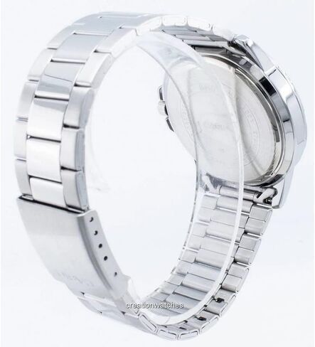 Casio MTP-VD01D-1E2V Men's Enticer Stainless Steel Black Dial Casual Analog Sporty Watch in Saudi Arabia