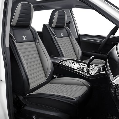 Car Seat Cover for Jeep Cherokee 2014-2026 Full Coverage Nappa Leather Car Seat Protector, Fashion Anti-Slip Waterproof Breathable Easy to Install, Auto Interior Accessories(Full Set,Black&Blue) in Saudi Arabia