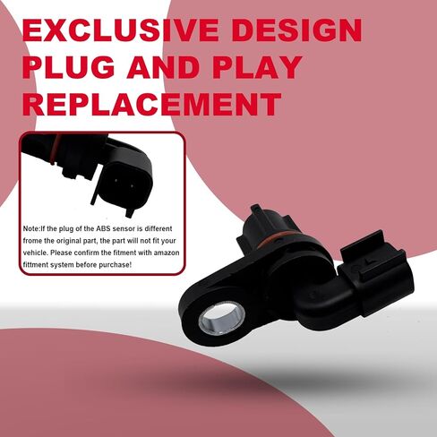 Rear Center ABS Wheel Speed Sensor fit for 2004-08 Ford F150, 05-13 Ford F250 F350 F450 F550 F650 F750 Super Duty Truck 05-13, 06-08 Lincoln Mark LT, 4L3A-9E731-AA,ALS1889 in Kuwait