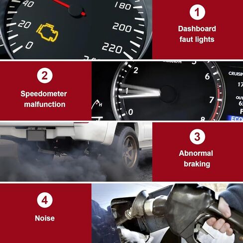 Rear Center ABS Wheel Speed Sensor fit for 2004-08 Ford F150, 05-13 Ford F250 F350 F450 F550 F650 F750 Super Duty Truck 05-13, 06-08 Lincoln Mark LT, 4L3A-9E731-AA,ALS1889 in Kuwait