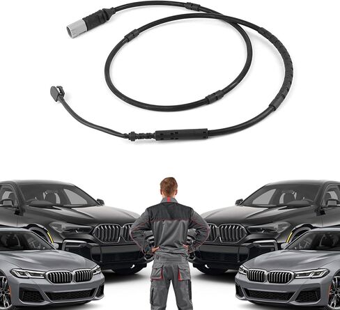 Car Brake Pad Wear Sensor Compatible with BMW F20 F21 F30 F31 F32 F33 320i 328i, Front and Rear Brake Pad Wear Sensor, Brake Alarm Line Induction Line Replace OEM#34356792292 34352284656 in Kuwait