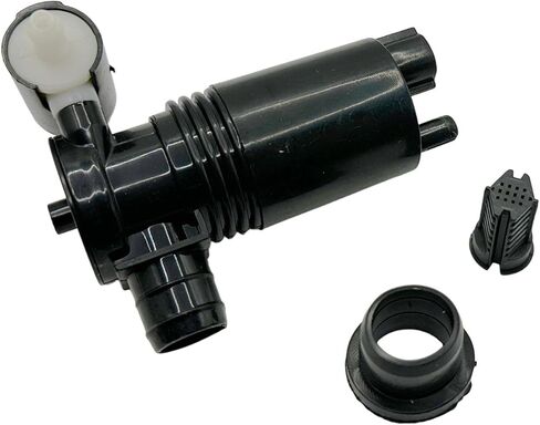 Black Windshield Washer Pump with Grommet Fit for Nissan Versa 2007-2012 for Juke 2011-2017 for NV1500 NV2500 NV3500 2016-2017 for Rogue Sport 28920-EL00A Car Front Water Washer Fluid Pump in Kuwait