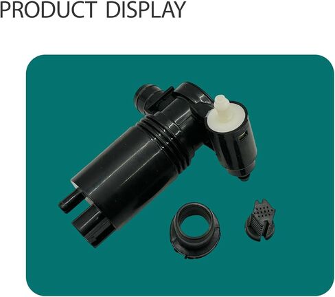 Black Windshield Washer Pump with Grommet Fit for Nissan Versa 2007-2012 for Juke 2011-2017 for NV1500 NV2500 NV3500 2016-2017 for Rogue Sport 28920-EL00A Car Front Water Washer Fluid Pump in Kuwait