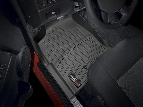 WeatherTech Custom Fit FloorLiners for Chevrolet Colorado, i-Series, Canyon - 1st Row (445021), Black in Saudi Arabia