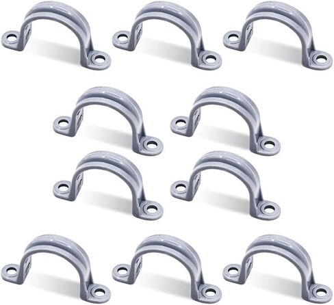 1/2 inch PVC Pipe Straps, 2-Hole Conduit Strap,Liquid Tight Conduit Strap Clamp Fittings,UL Listed(50 Pack) in Saudi Arabia