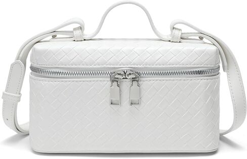Women Top Handle Handbags Woven Crossbody Bag Leather Shoulder Bag with Adjustable Strap for Daily Use in Saudi Arabia