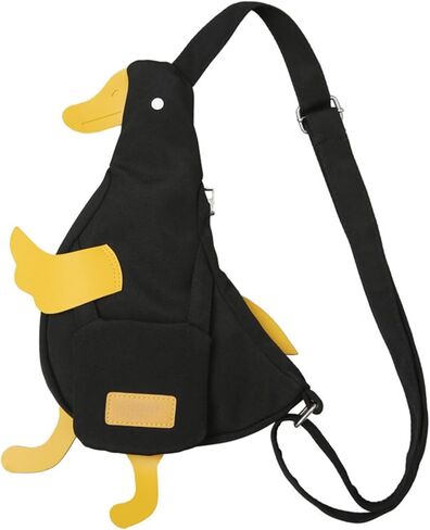 Y2K Cute Duck Crossbody Bag for Women Funny Large Capacity Cartoon Shoulder Bag Daypack for Travel in Saudi Arabia