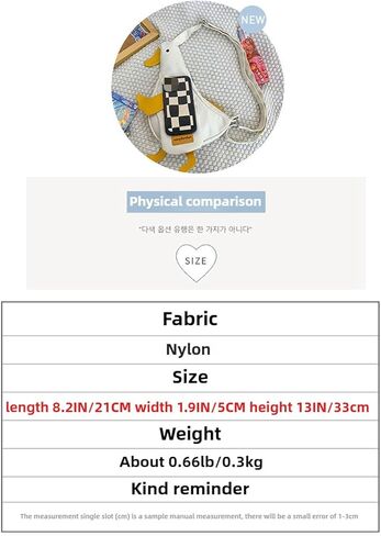 Y2K Cute Duck Crossbody Bag for Women Funny Large Capacity Cartoon Shoulder Bag Daypack for Travel in Saudi Arabia