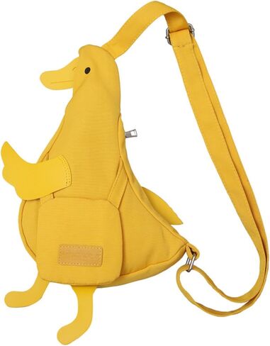 Y2K Cute Duck Crossbody Bag for Women Funny Large Capacity Cartoon Shoulder Bag Daypack for Travel in Saudi Arabia