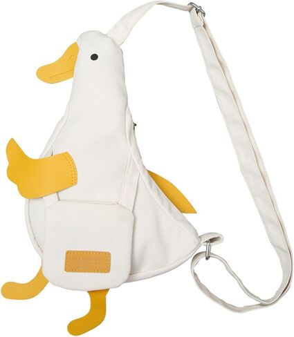Y2K Cute Duck Crossbody Bag for Women Funny Large Capacity Cartoon Shoulder Bag Daypack for Travel in Saudi Arabia