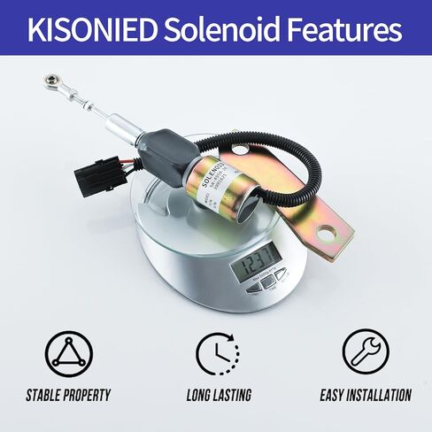 3991625 Fuel Shut Off Solenoid 3930658 3935431 3939700 SA-4756-12 J932529 Replacement for Cummins Engine 6BT 5.9L, 6BT 8.3L, Hyundai Excavator, Caterpillar Excavator 24VDC in Saudi Arabia