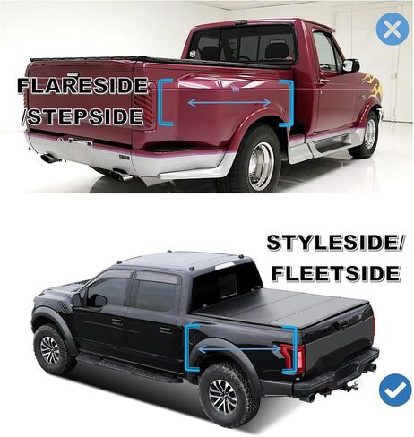 Mamoru Soft Roll Up 6' Truck Bed Cover Fit for 1989-1995 Toyota Pickup | 1995-2004 Tacoma Vinyl Tonneau Cover | Fleetside Only in Kuwait