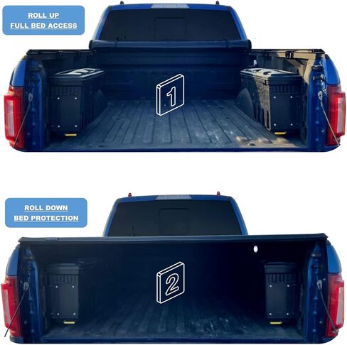 Mamoru Soft Roll Up 6' Truck Bed Cover Fit for 1989-1995 Toyota Pickup | 1995-2004 Tacoma Vinyl Tonneau Cover | Fleetside Only in Kuwait